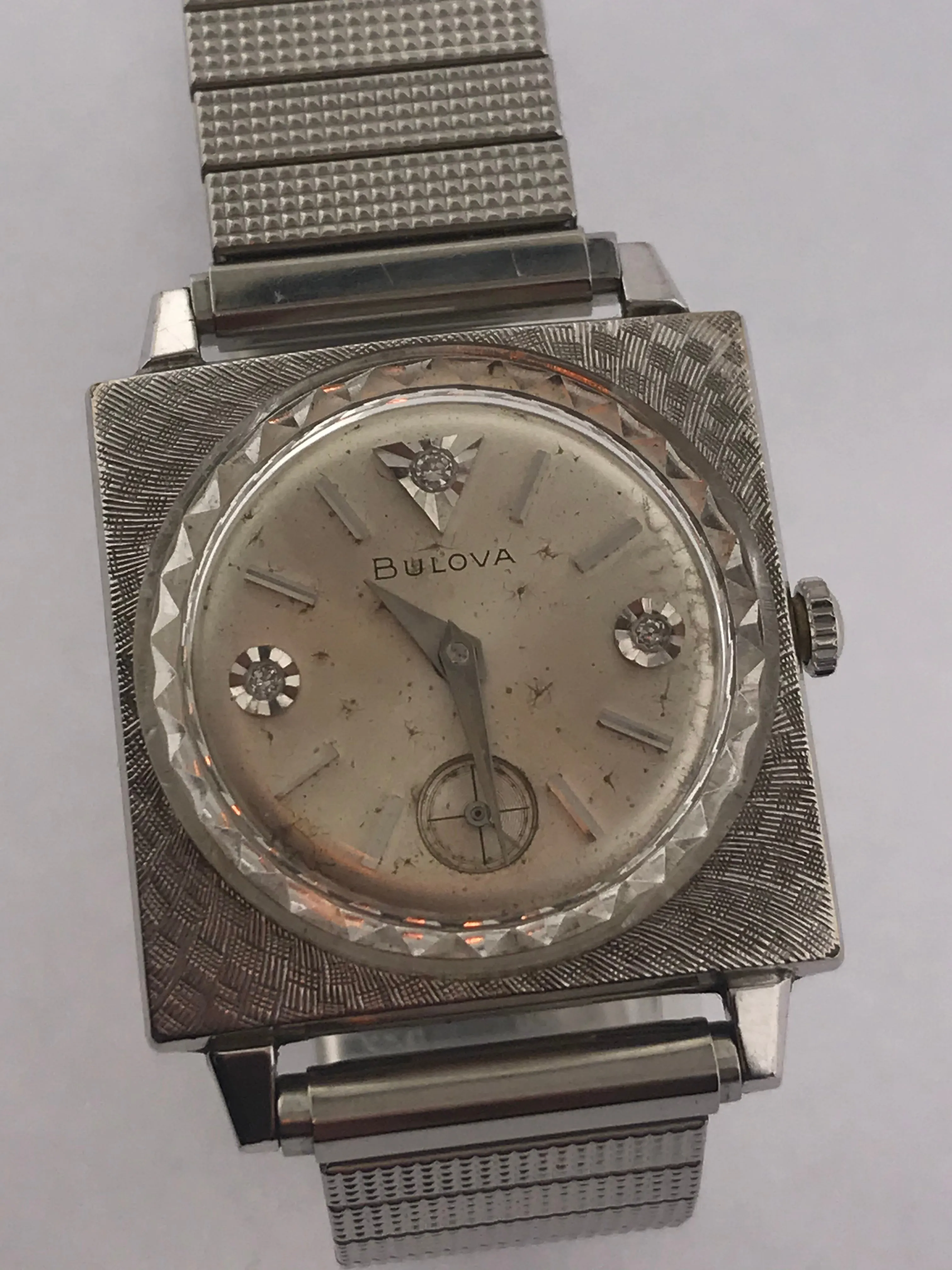 Men's Vintage Bulova 10K/GF Squared Watch