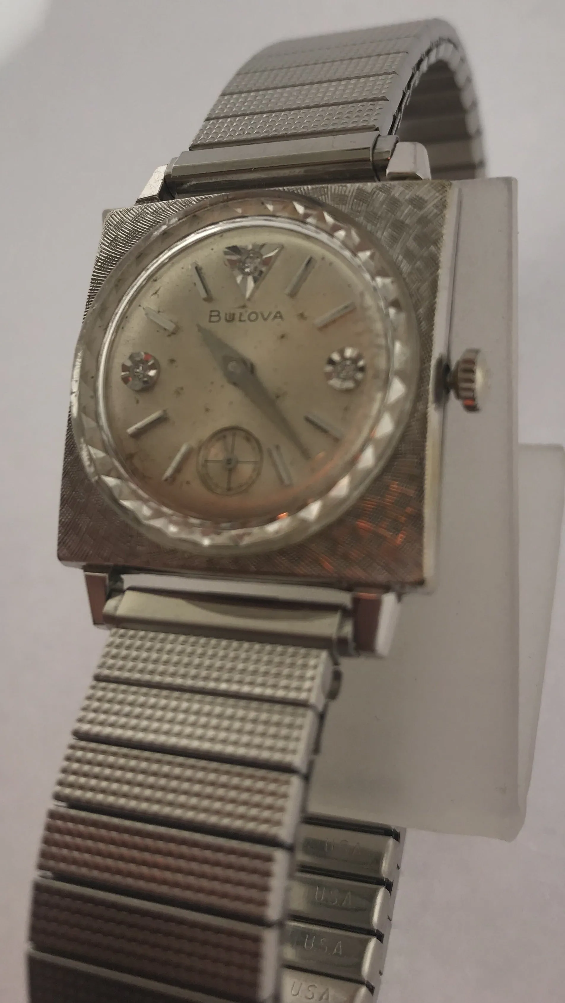 Men's Vintage Bulova 10K/GF Squared Watch