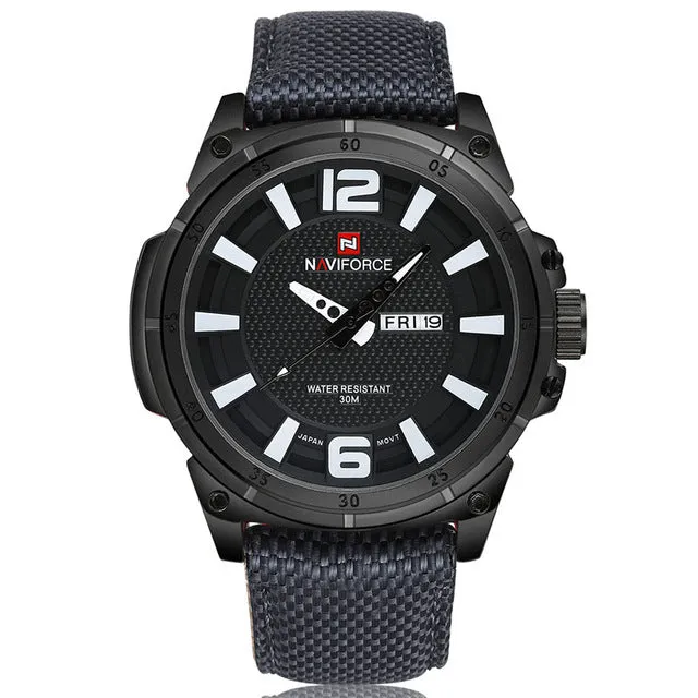 Men's Watches 3D Scale Fashion Quartz Dive 30M Nylon Strap