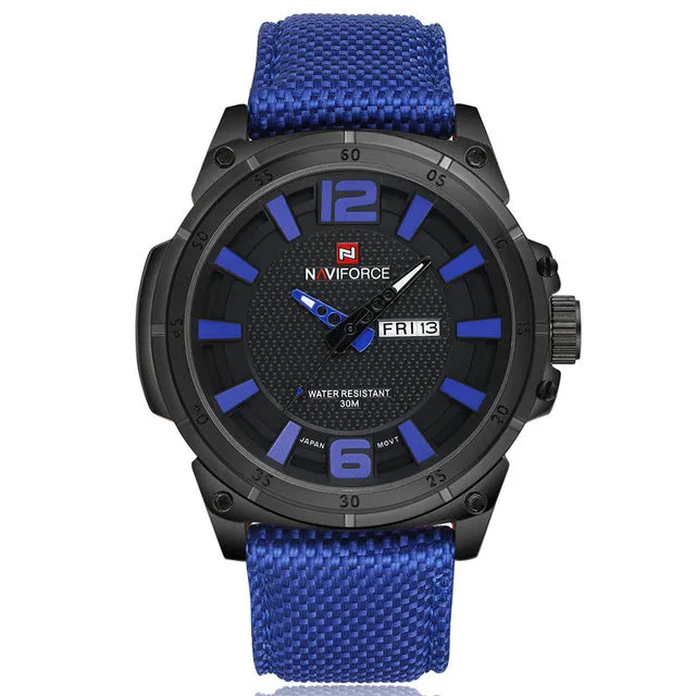 Men's Watches 3D Scale Fashion Quartz Dive 30M Nylon Strap