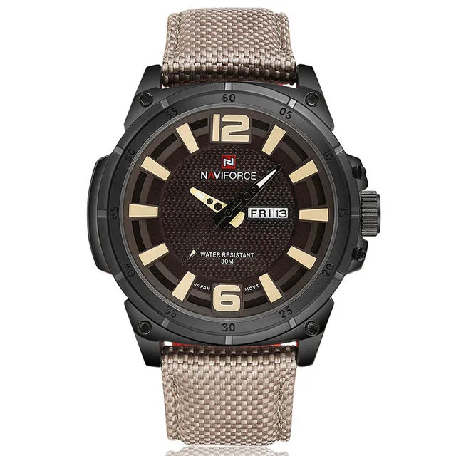 Men's Watches 3D Scale Fashion Quartz Dive 30M Nylon Strap