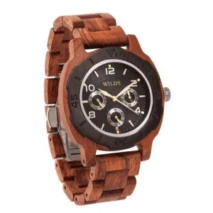 Men's Wood Watch Multi-Function Custom Kosso