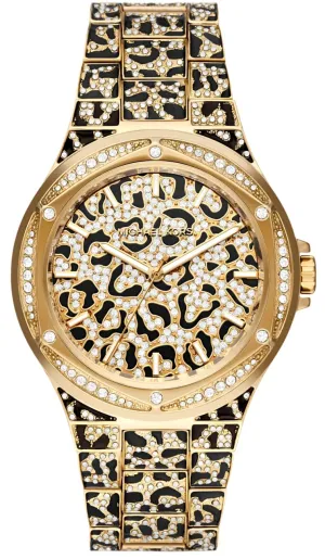 Michael Kors Lennox Animal Pave Oversized Ladies