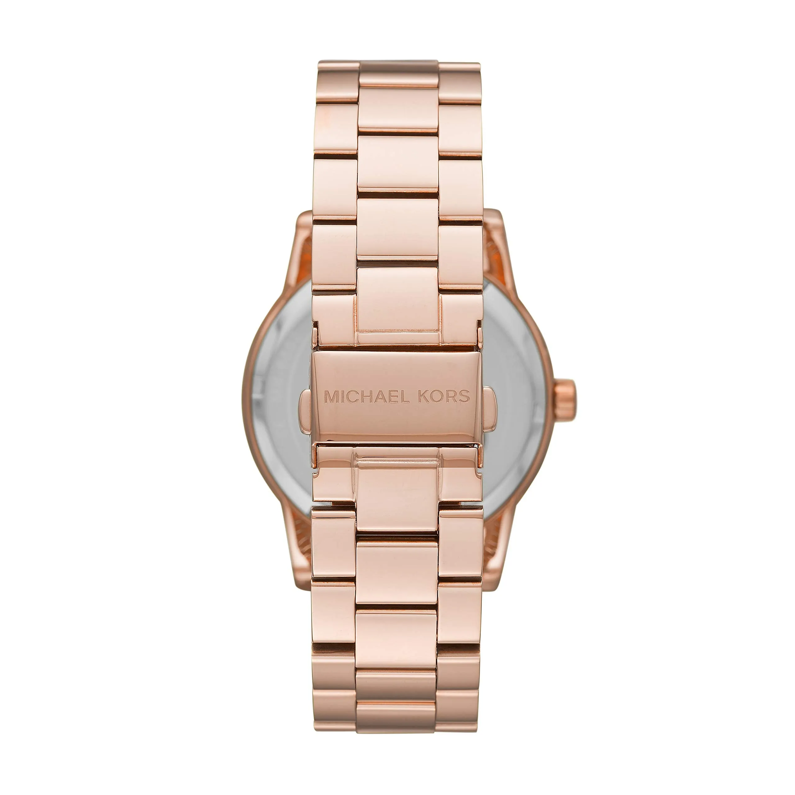 Michael Kors Women's Ritz Quartz Watch with Stainless Steel Strap, Pink, 20 (Model: MK6863)