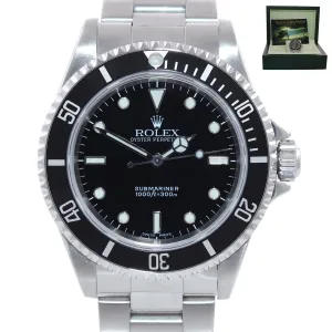 MINT 2003 Rolex Submariner No-Date 14060m Steel Black Pre Ceramic Watch Box