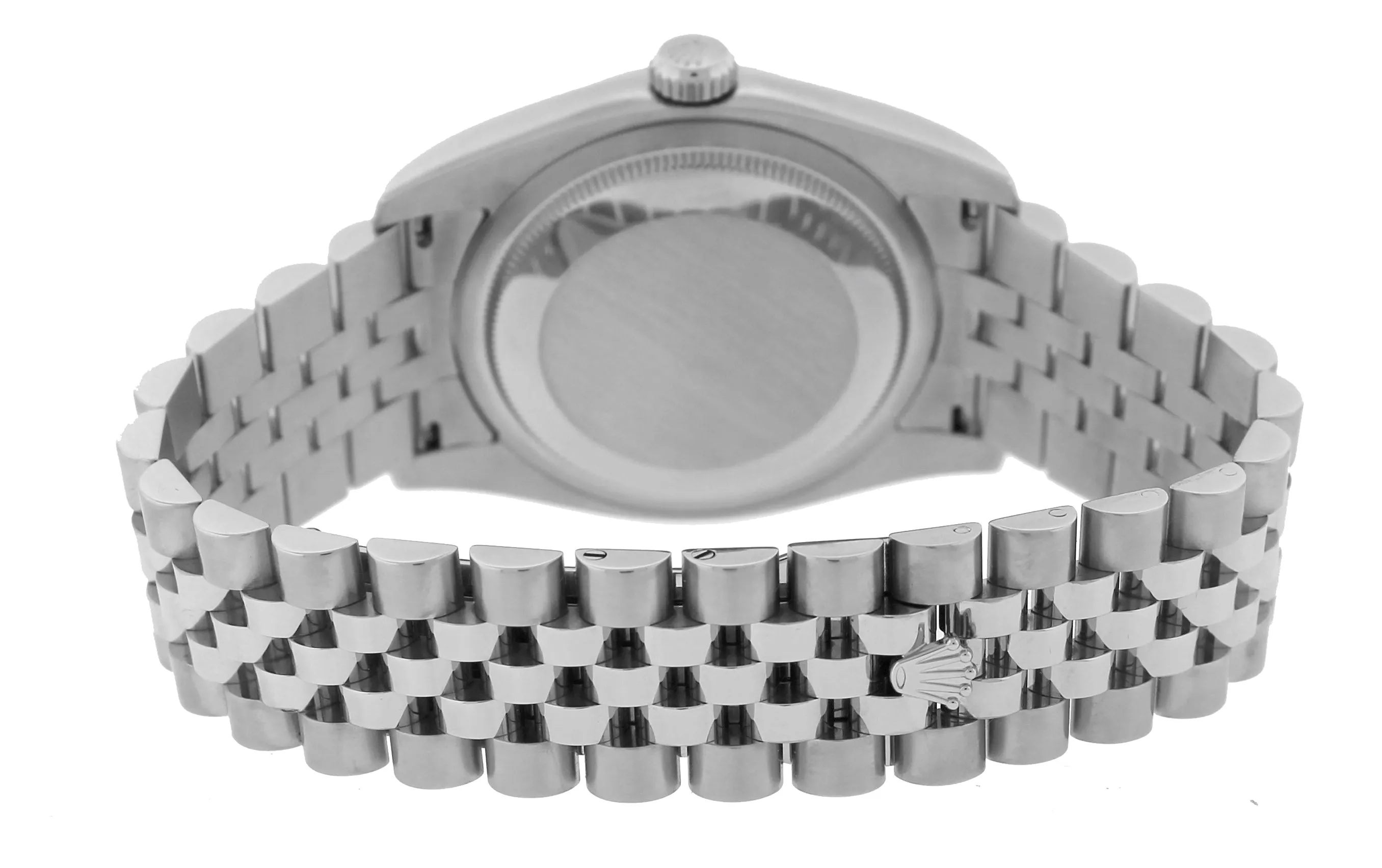 MINT 2017 Rolex DateJust Black 36mm RED ROULETTE Stainless Jubilee Watch 116234