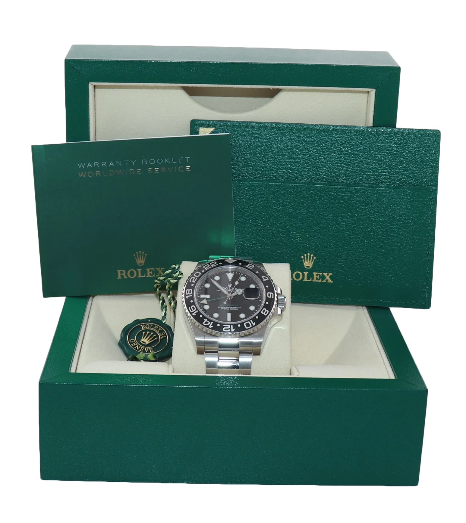 MINT 2018 Rolex GMT Master II 116710 Steel Ceramic Black Dial 40mm Watch Box