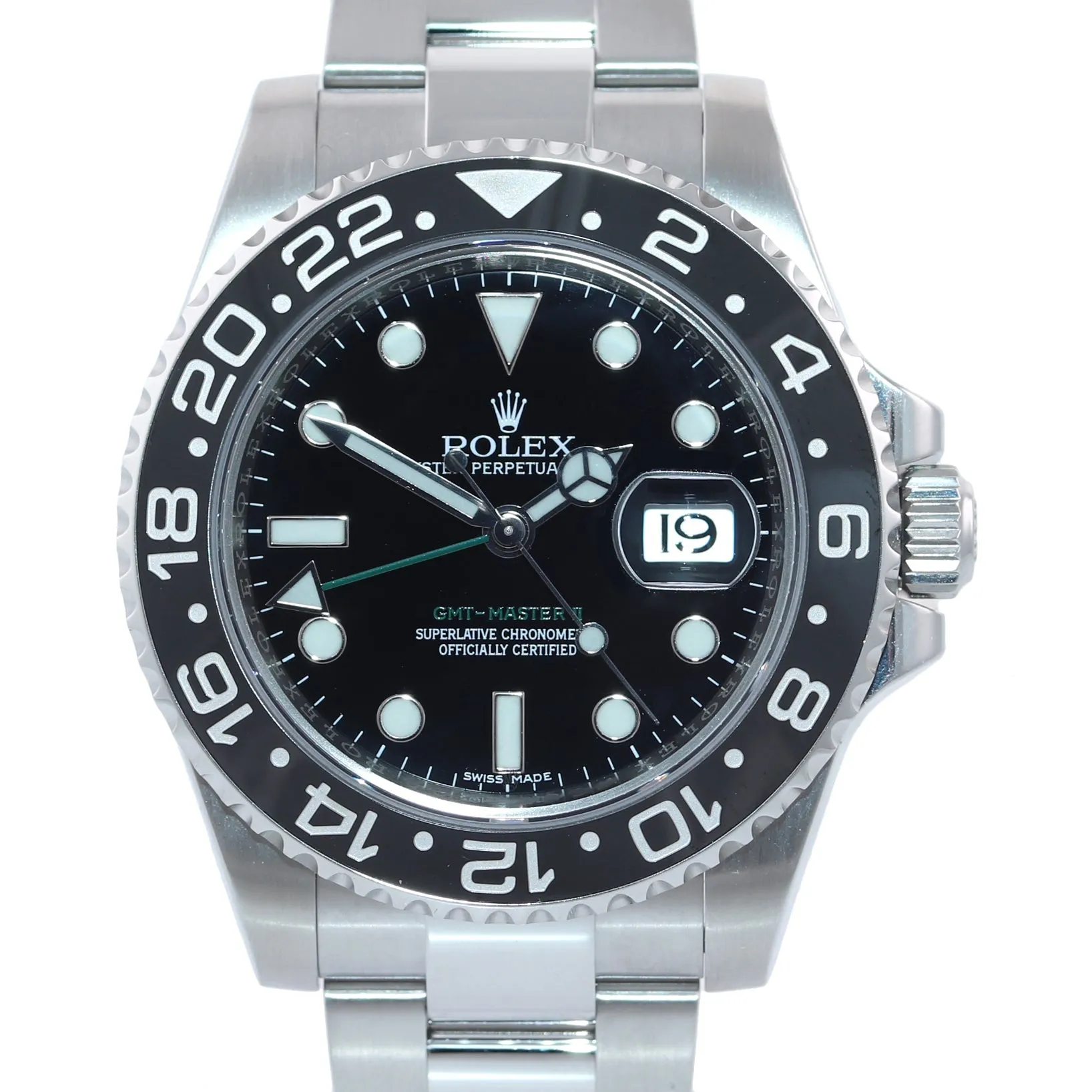 MINT 2018 Rolex GMT Master II 116710 Steel Ceramic Black Dial 40mm Watch Box
