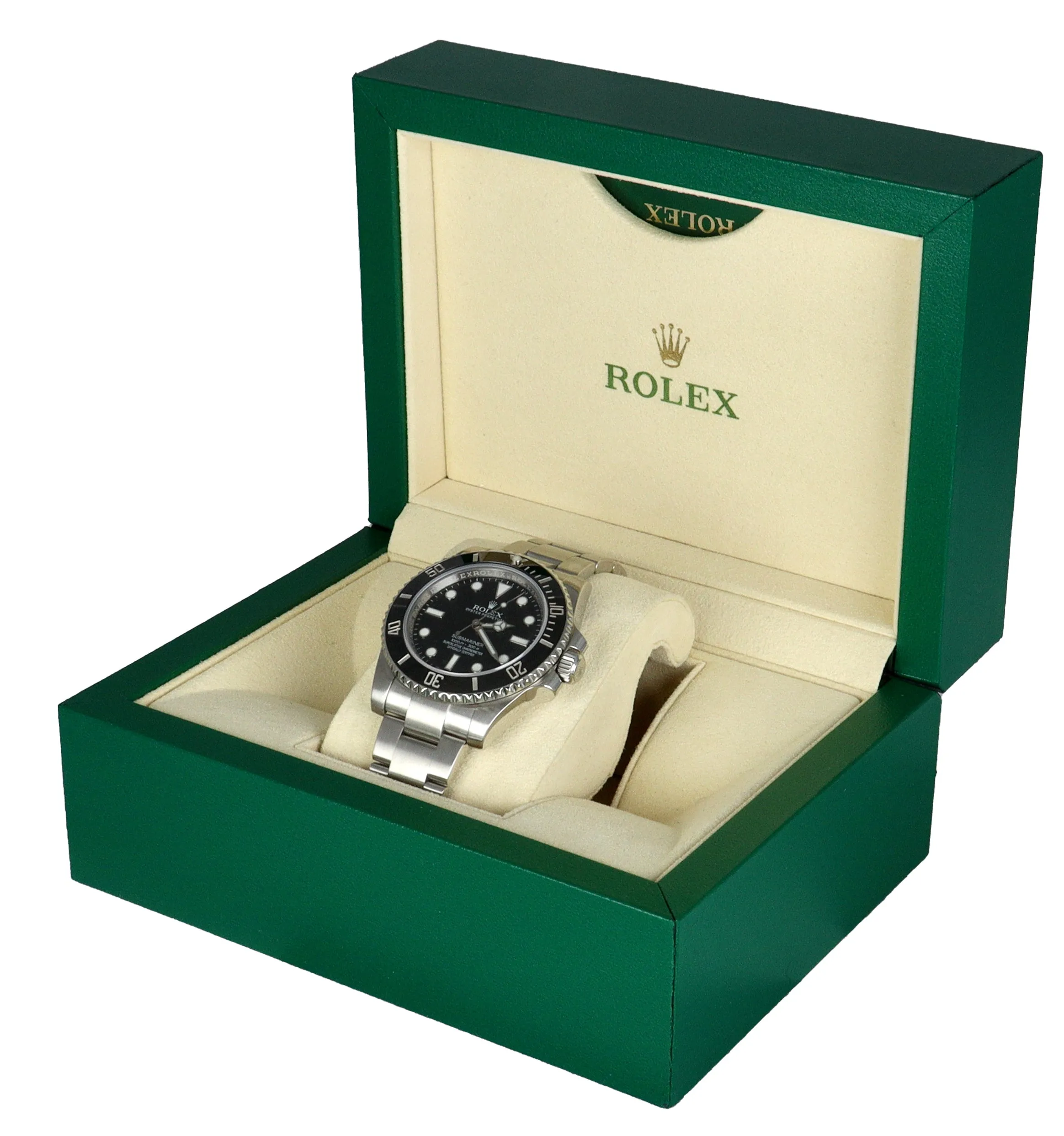 MINT 2019 Rolex Submariner No-Date Stainless Black Ceramic 40mm 114060 Watch