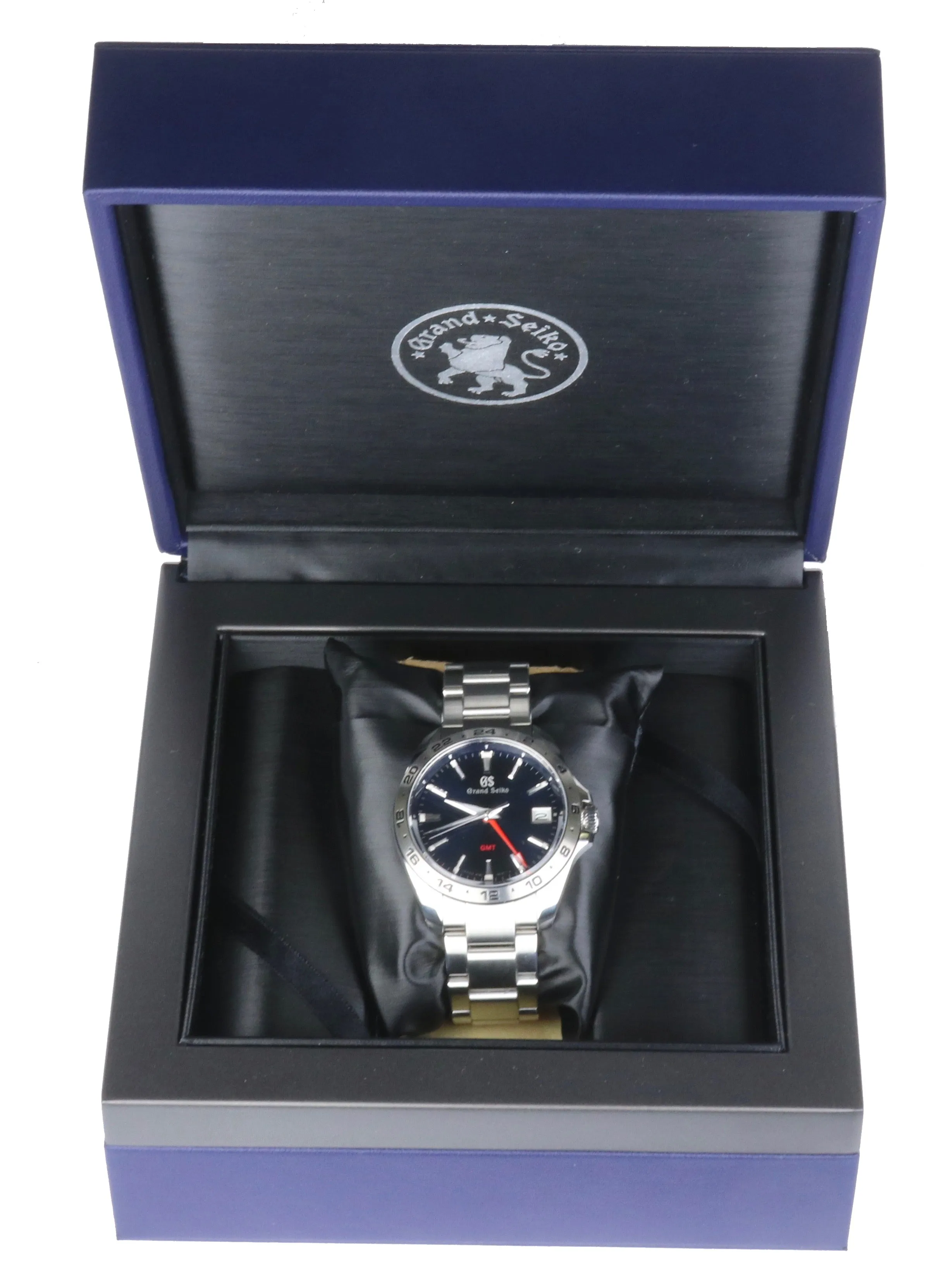 MINT 2020 Grand Seiko GMT Blue 39mm Stainless Steel SBGN005 G Quartz Men's Watch