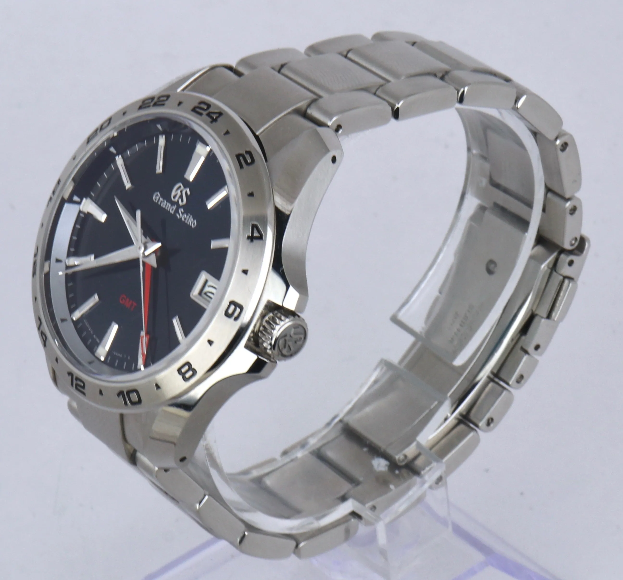 MINT 2020 Grand Seiko GMT Blue 39mm Stainless Steel SBGN005 G Quartz Men's Watch