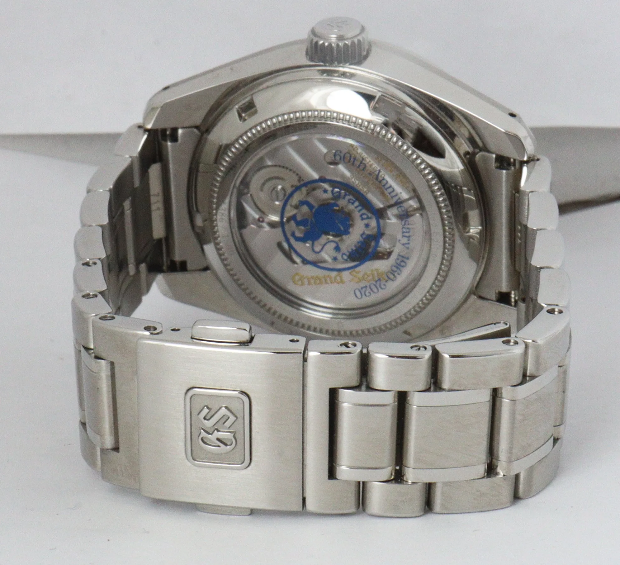 MINT 2020 Grand Seiko SBGH281 60th Anniversary Blue Limited 40mm Stainless Auto