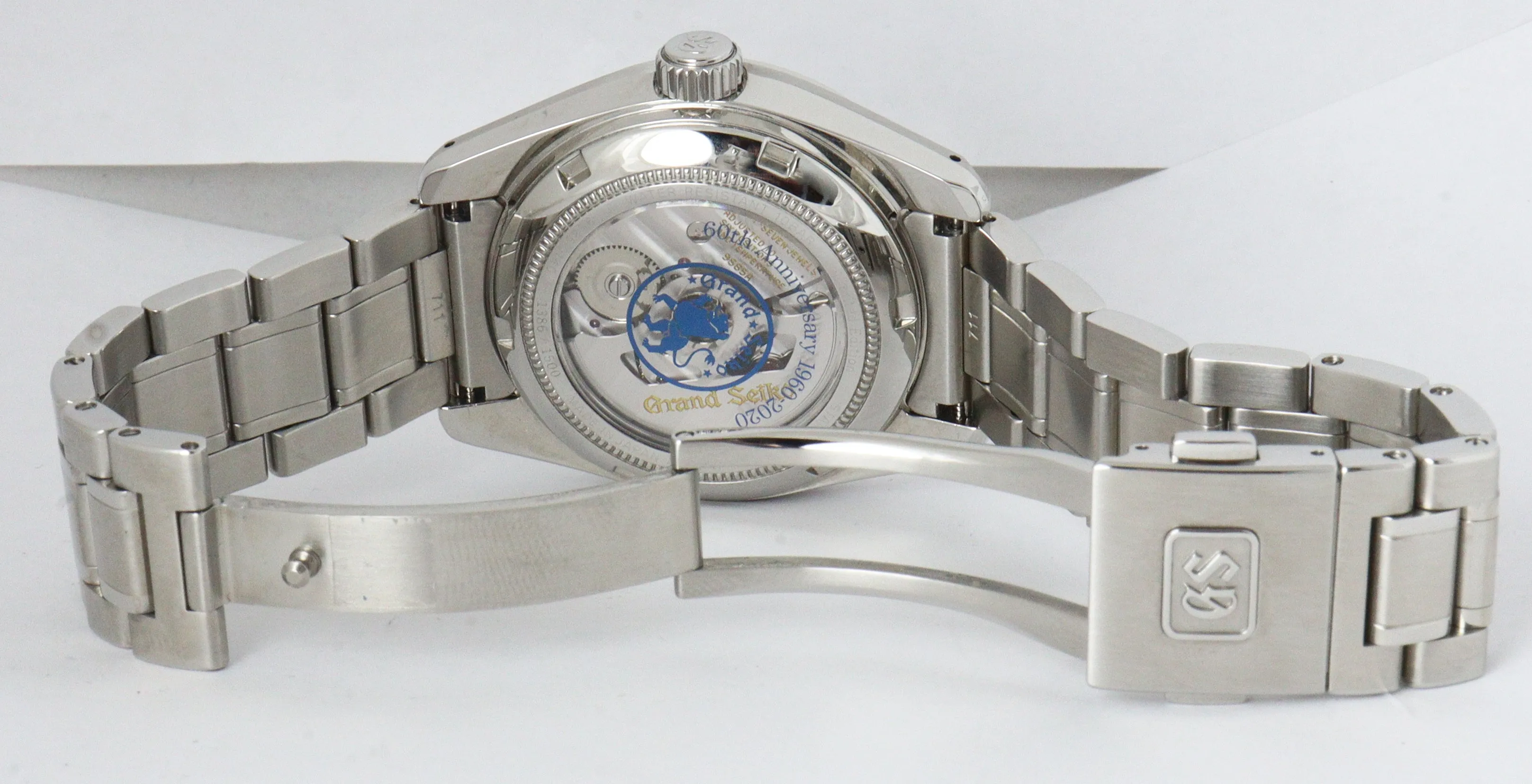 MINT 2020 Grand Seiko SBGH281 60th Anniversary Blue Limited 40mm Stainless Auto