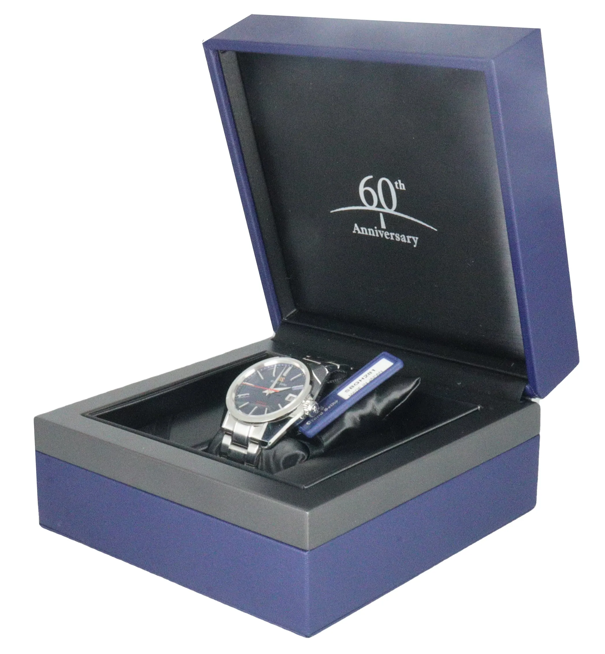 MINT 2020 Grand Seiko SBGH281 60th Anniversary Blue Limited 40mm Stainless Auto