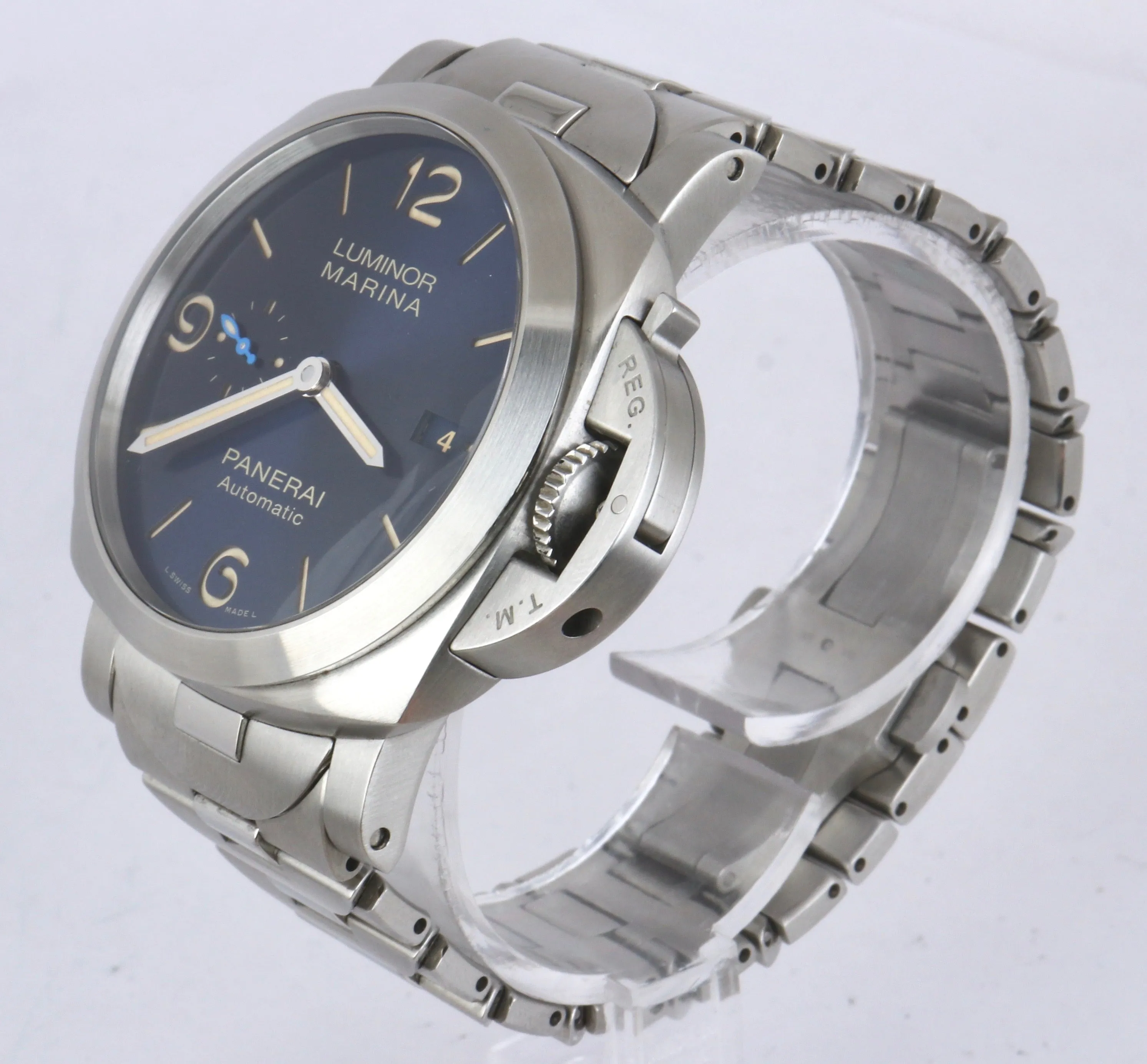 MINT 2020 Panerai Luminor Marina Blue Stainless Steel PAM 1058 44mm PAM01058