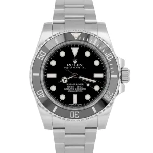 MINT 2020 PAPERS Rolex Submariner No-Date Ceramic 40mm Steel Watch 114060 BOX