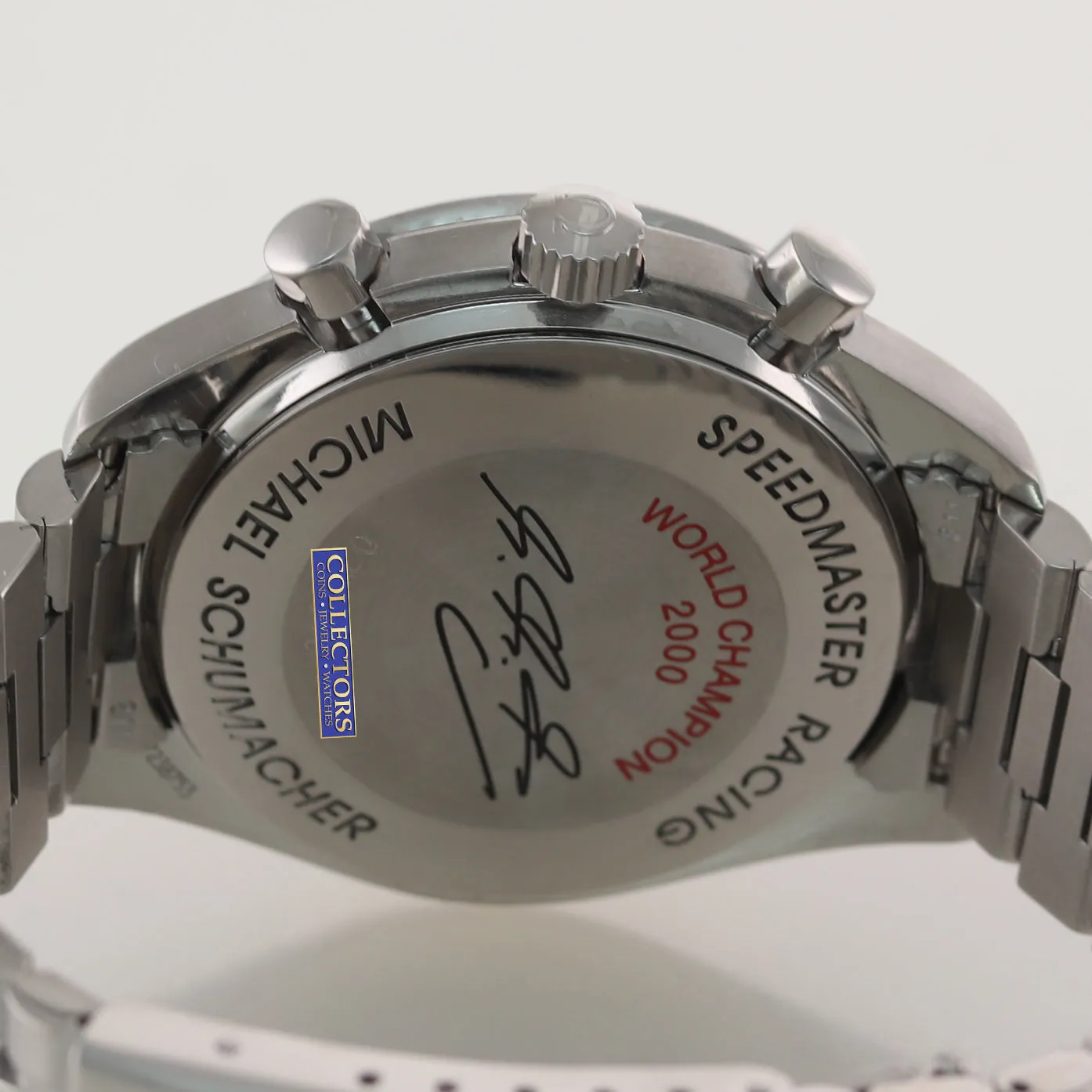 MINT LIMITED Omega Speedmaster Racing Schumacher Steel 3518.50 39mm Chrono Watch