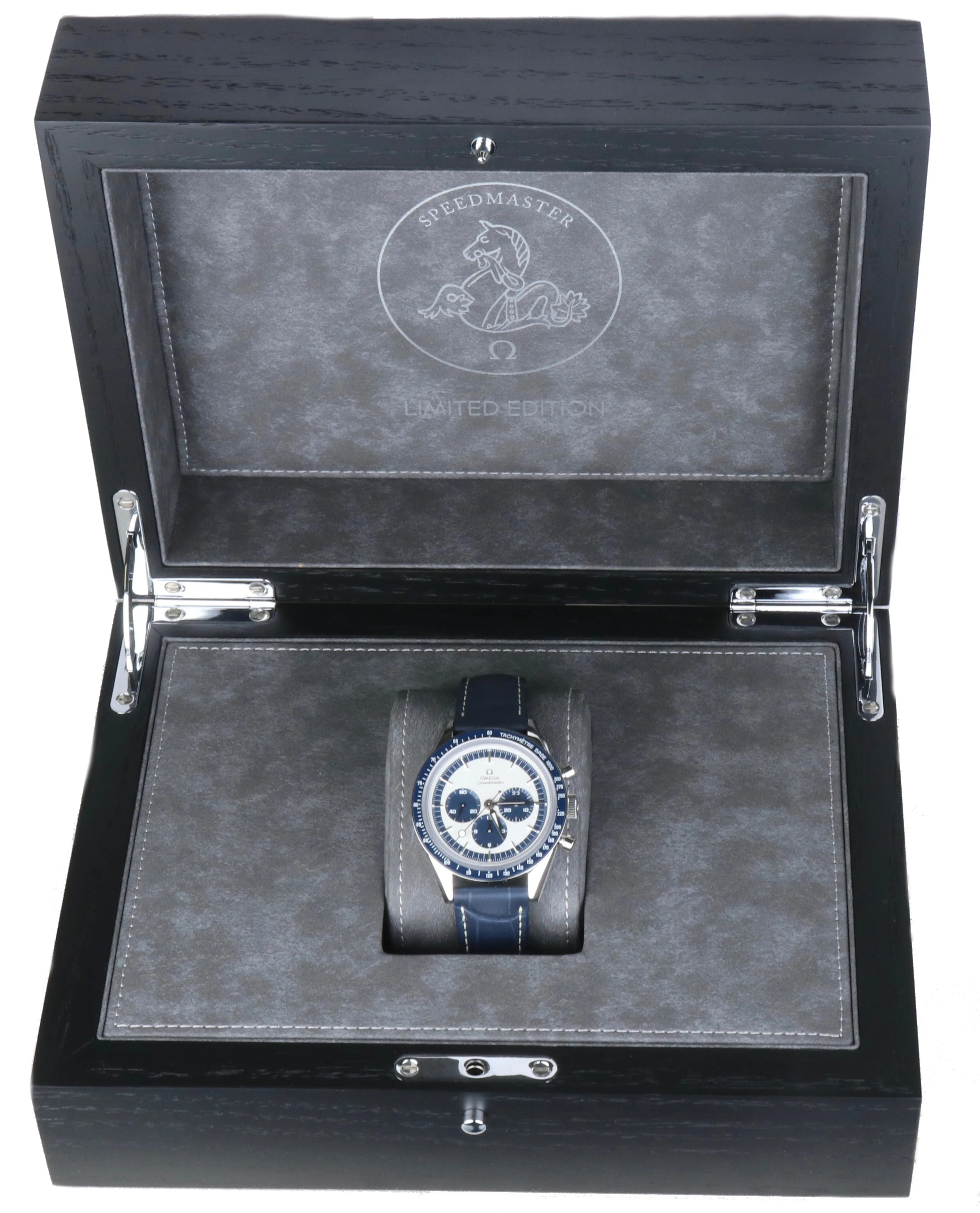 MINT Omega Speedmaster CK2998 Moonwatch 311.33.40.30.02.001 Blue Silver Limited