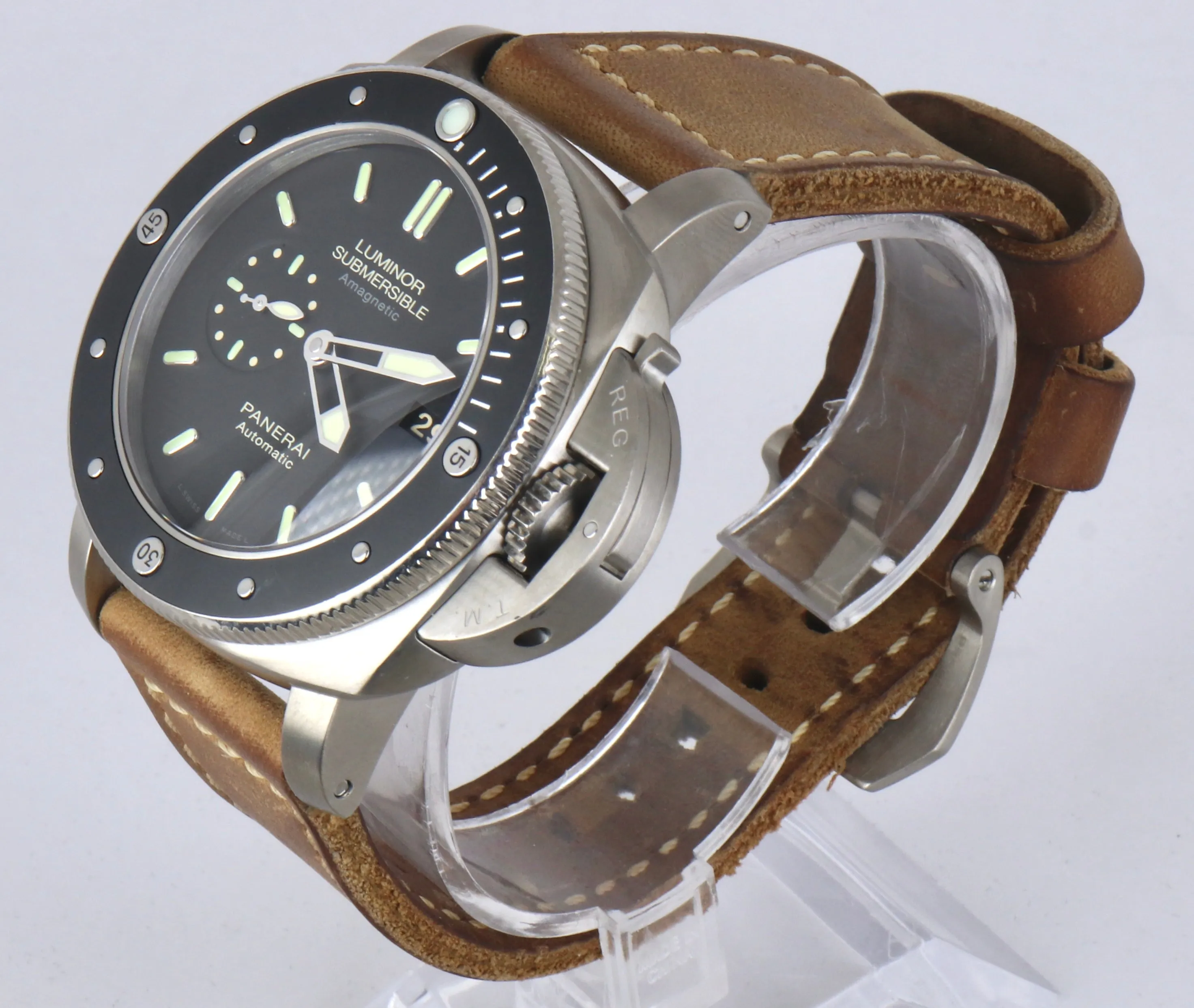 MINT Panerai Luminor 1950 Titanium Submersible Amagnetic 47mm PAM00389 PAM 389