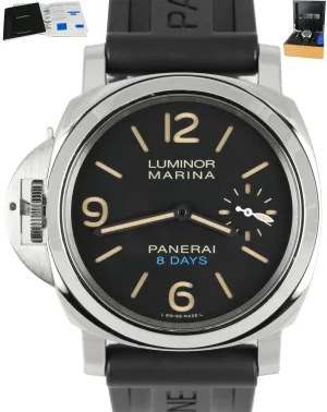 MINT Panerai Luminor Marina Destro Left-Handed 8 Days Stainless PAM00796 Watch