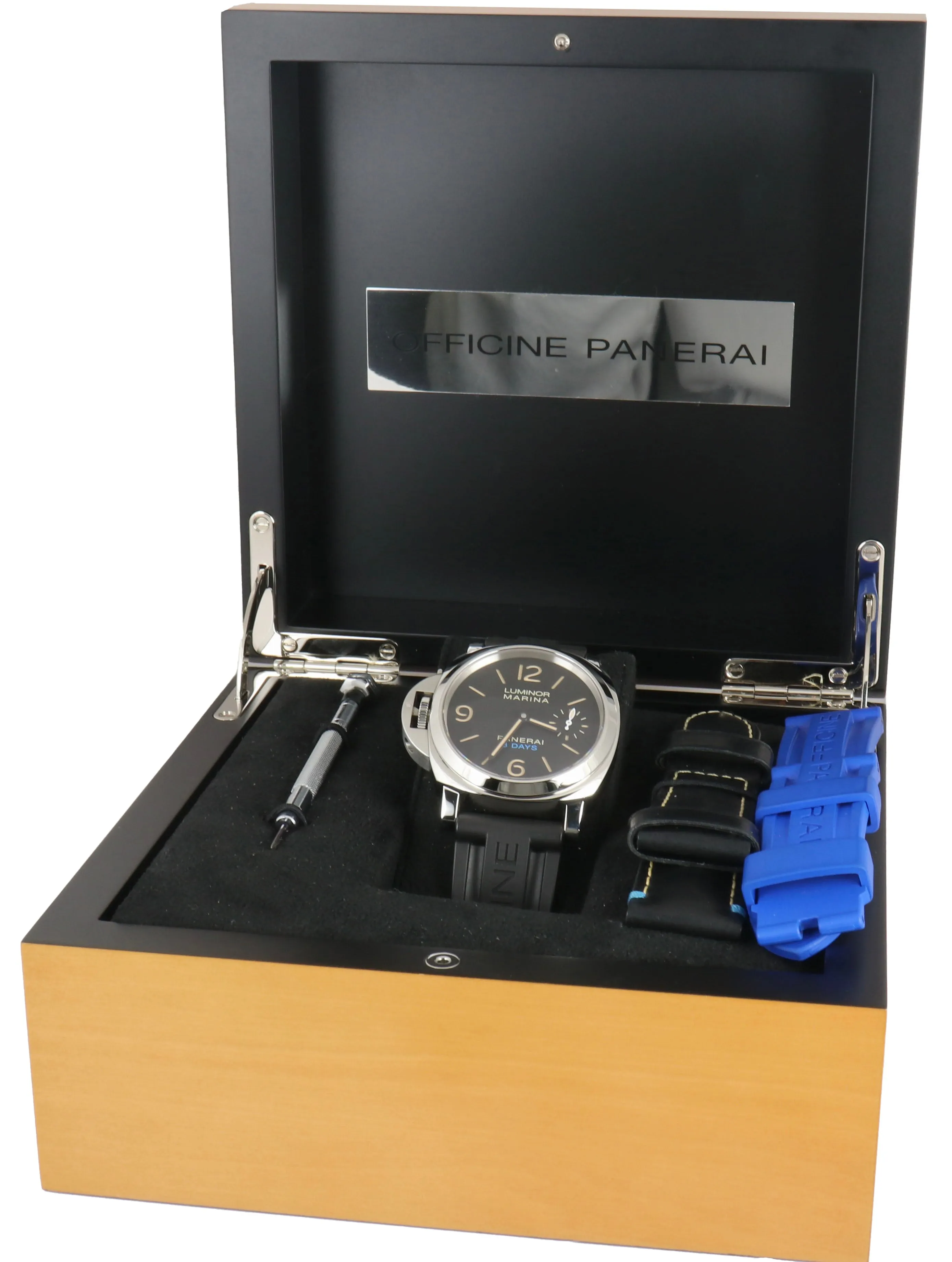 MINT Panerai Luminor Marina Destro Left-Handed 8 Days Stainless PAM00796 Watch