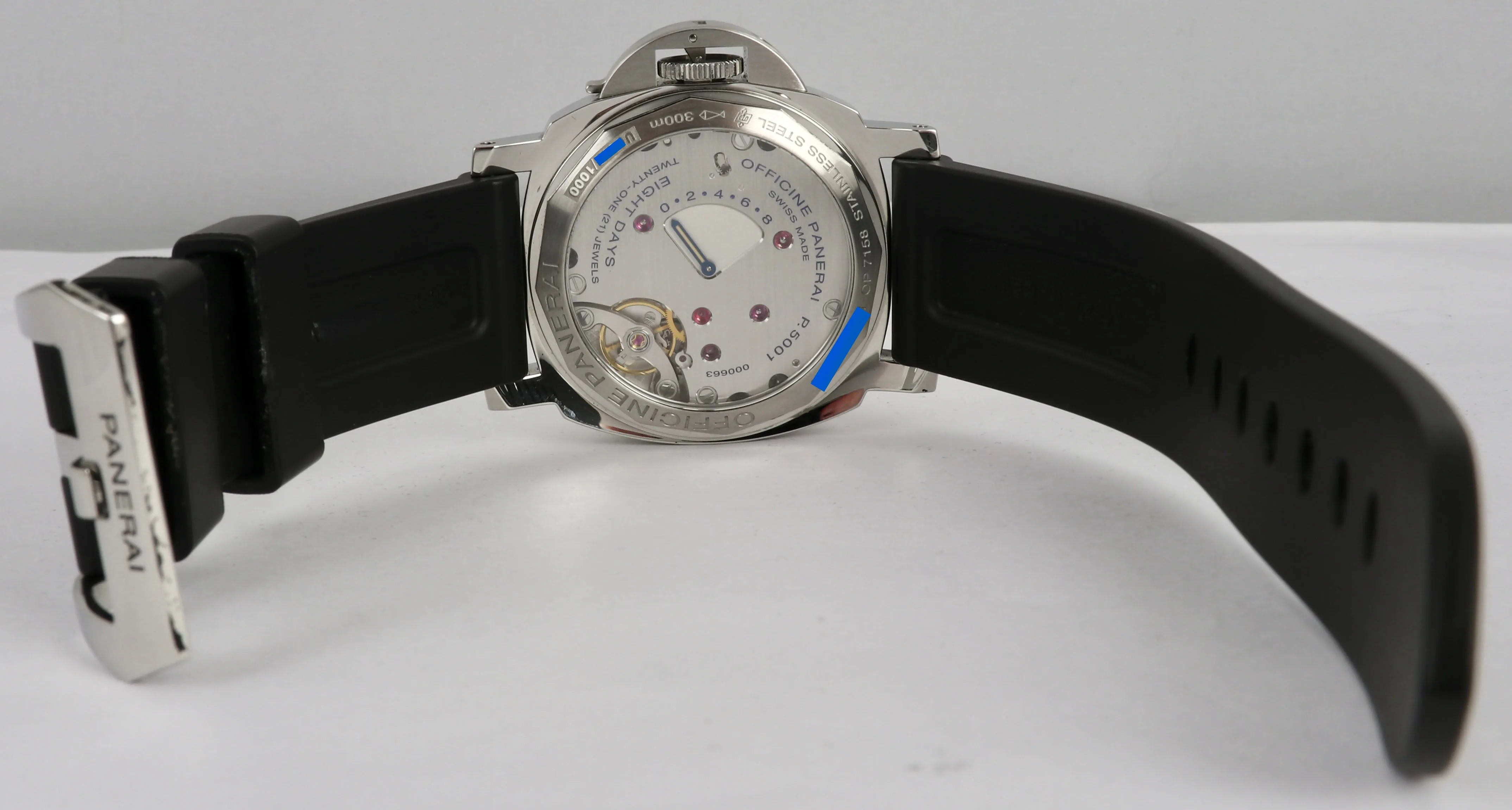 MINT Panerai Luminor Marina Destro Left-Handed 8 Days Stainless PAM00796 Watch