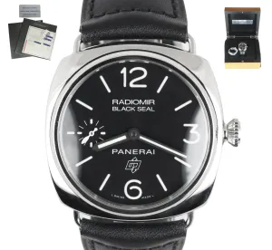 MINT Panerai Radiomir PAM 380 Black Seal Logo Stainless Manual 45mm PAM00380
