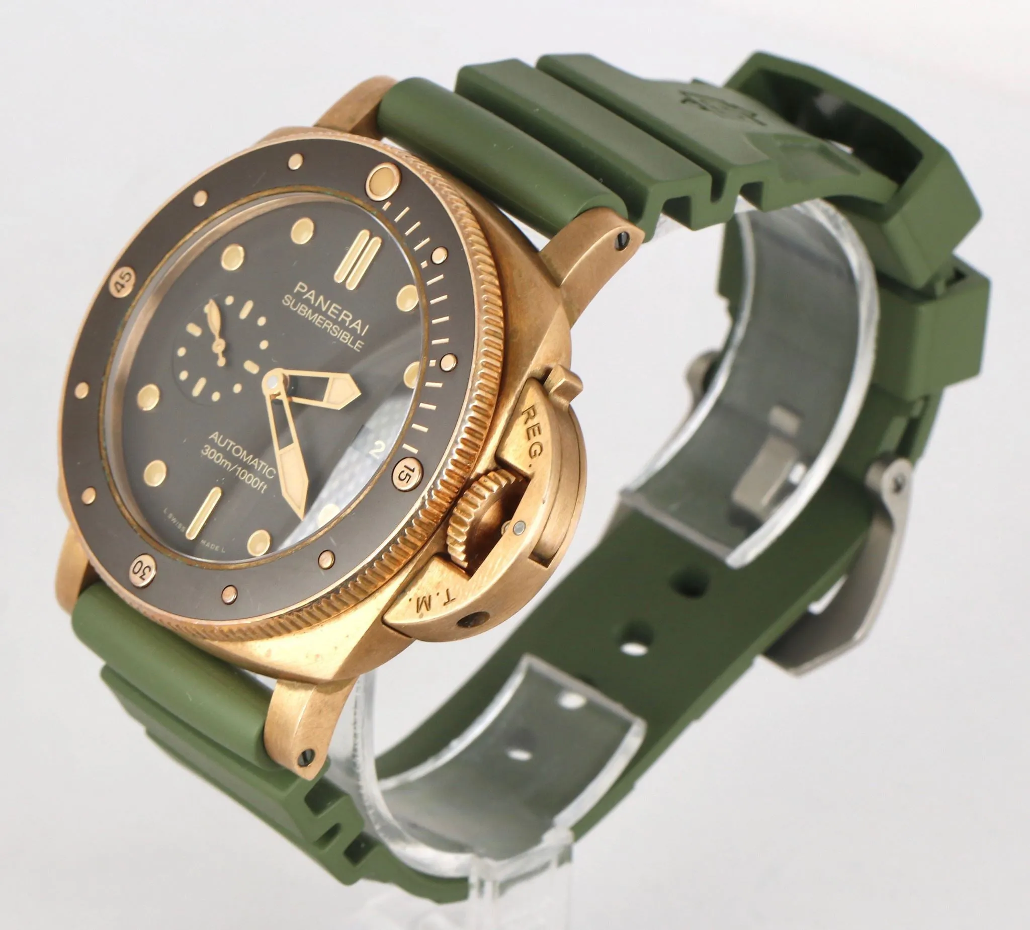 MINT Panerai Submersible 3 Day Bronzo PAM 968 Ceramic 47MM PAM00968 Bronze Watch