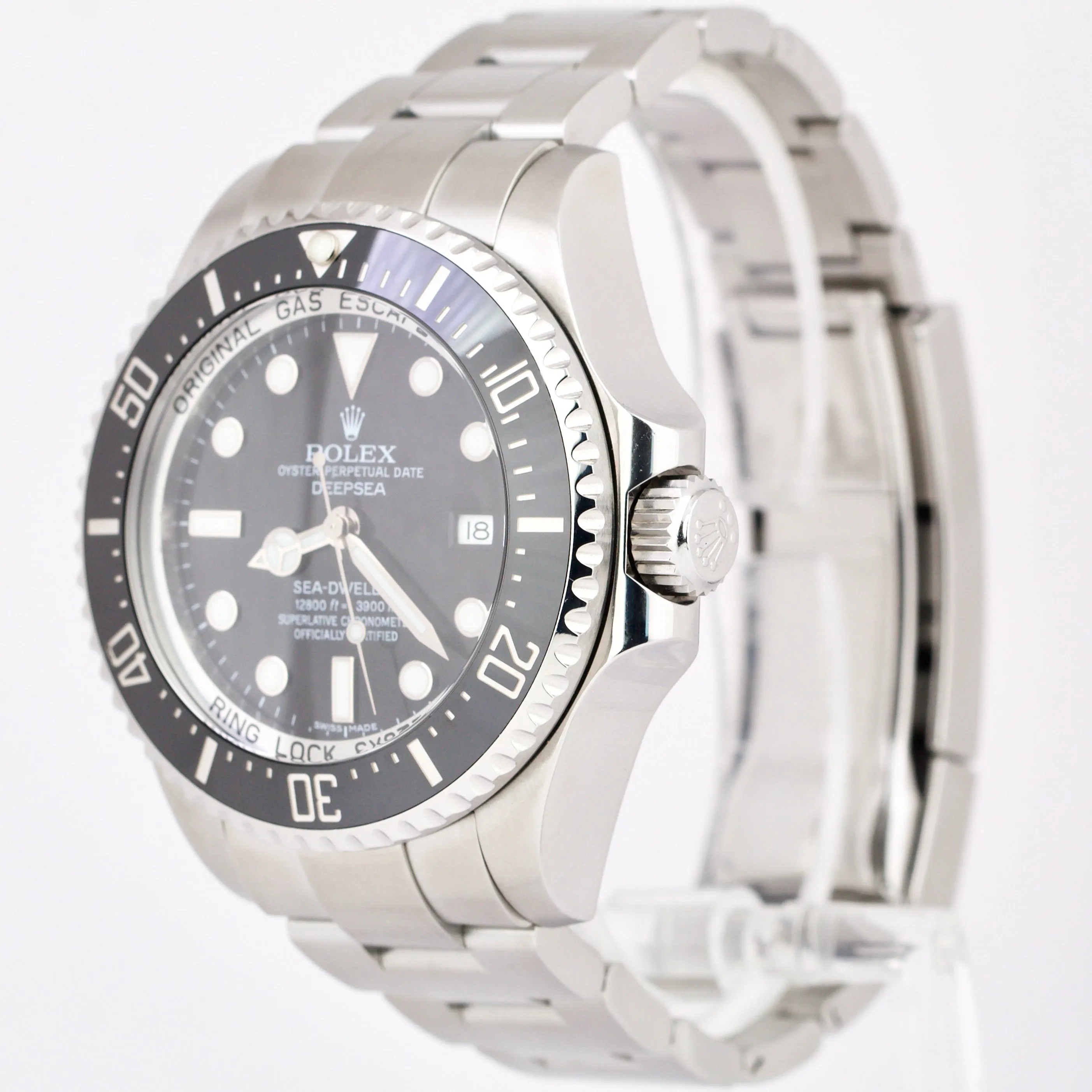 MINT Rolex Sea-Dweller Deepsea Stainless Steel 44mm Black Ceramic Dive 116660