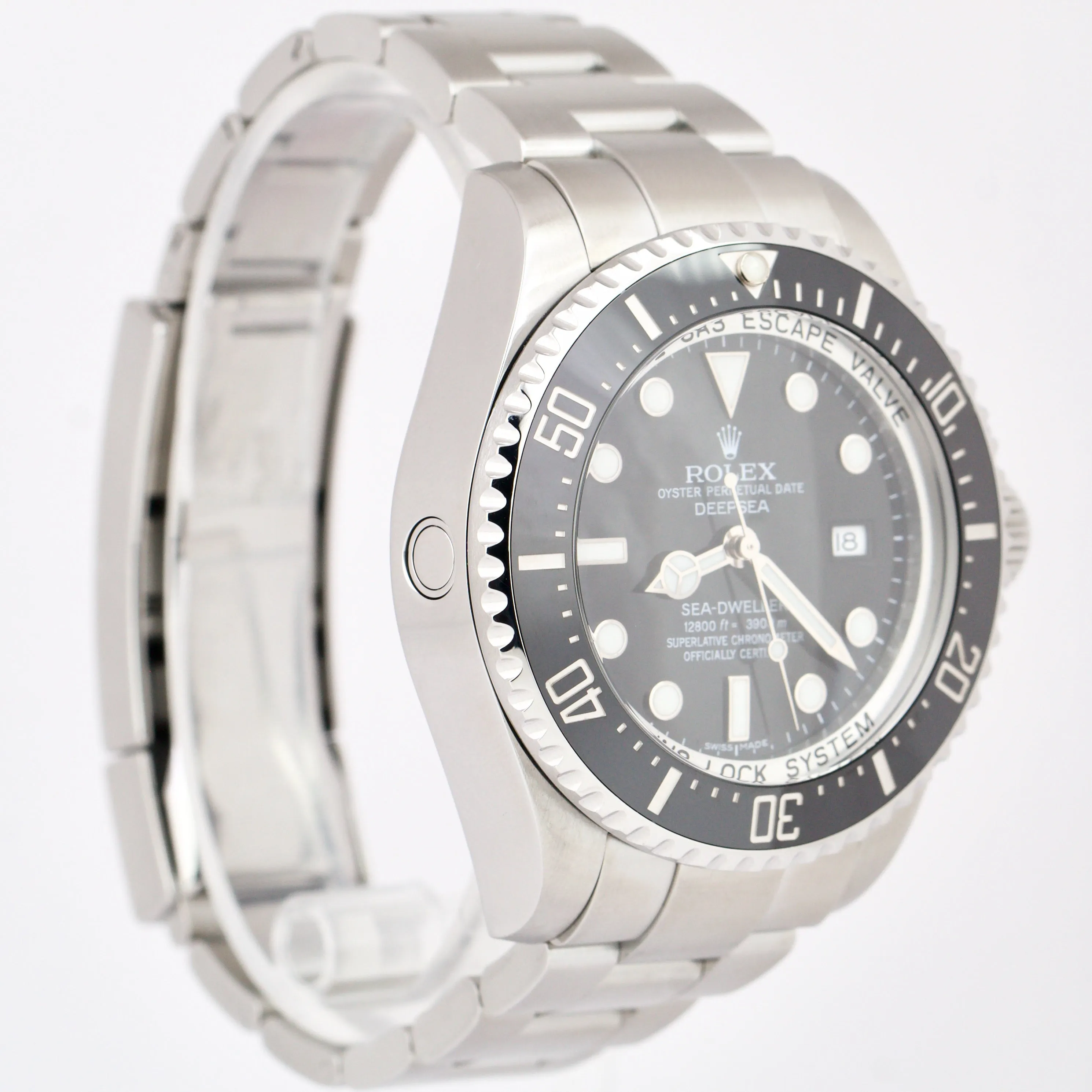 MINT Rolex Sea-Dweller Deepsea Stainless Steel 44mm Black Ceramic Dive 116660