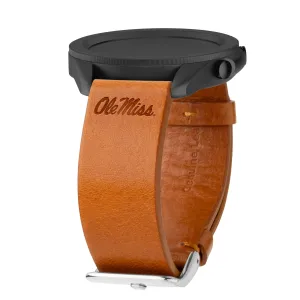 Mississippi Ole Miss Rebels Premium Leather Samsung Galaxy Watch Band