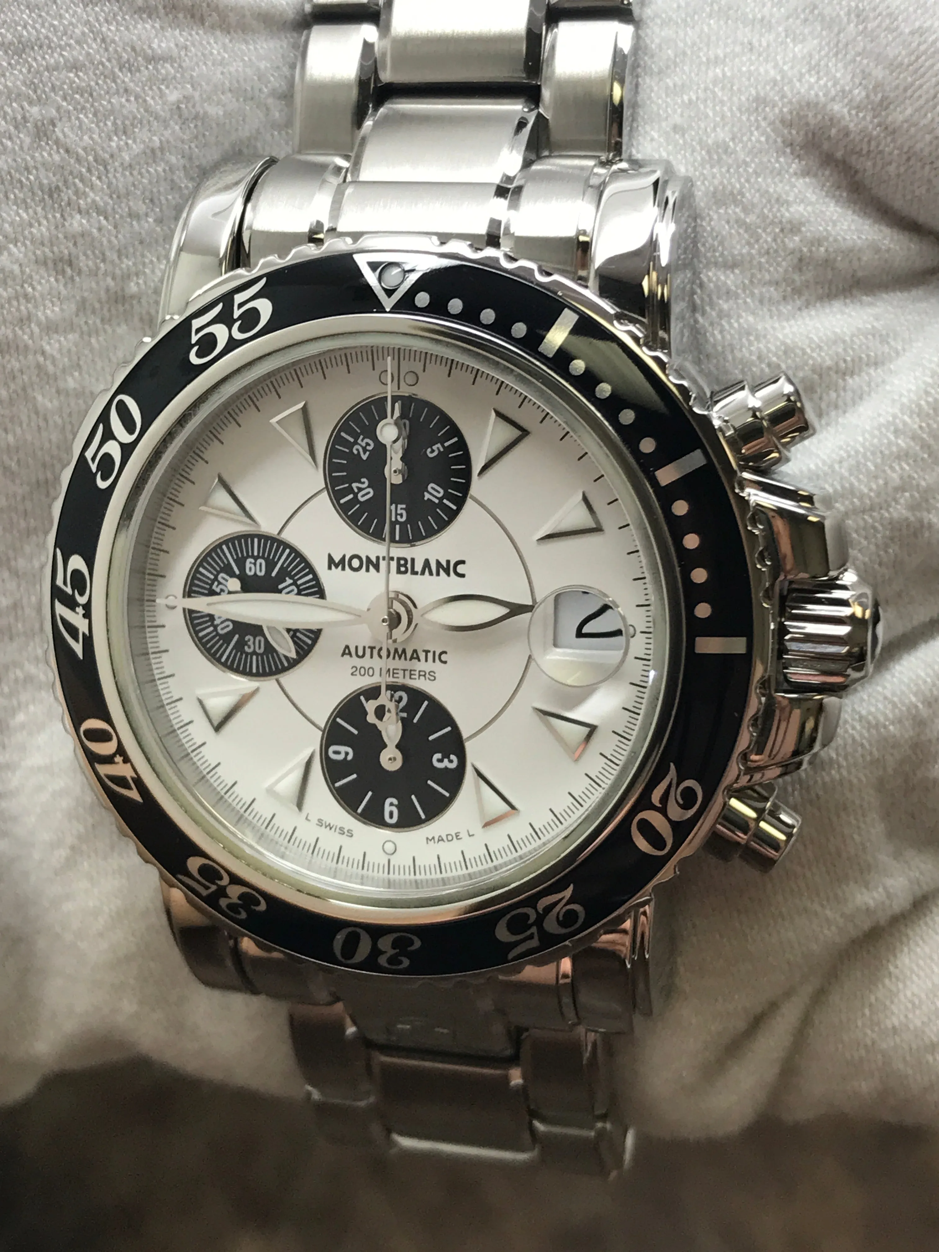 Montblanc Meisterstuck 7034 White Dial Automatic Men's Watch
