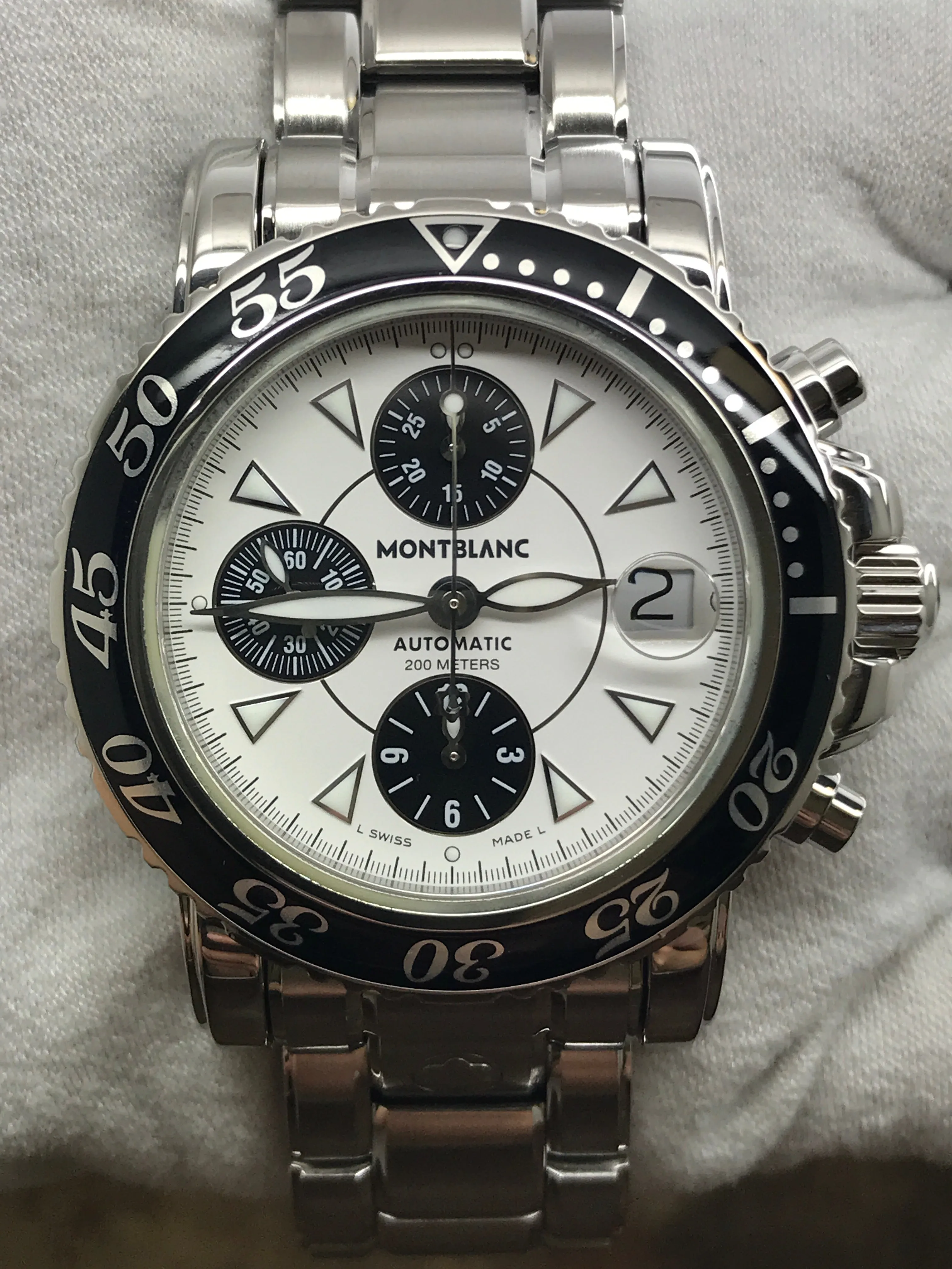 Montblanc Meisterstuck 7034 White Dial Automatic Men's Watch