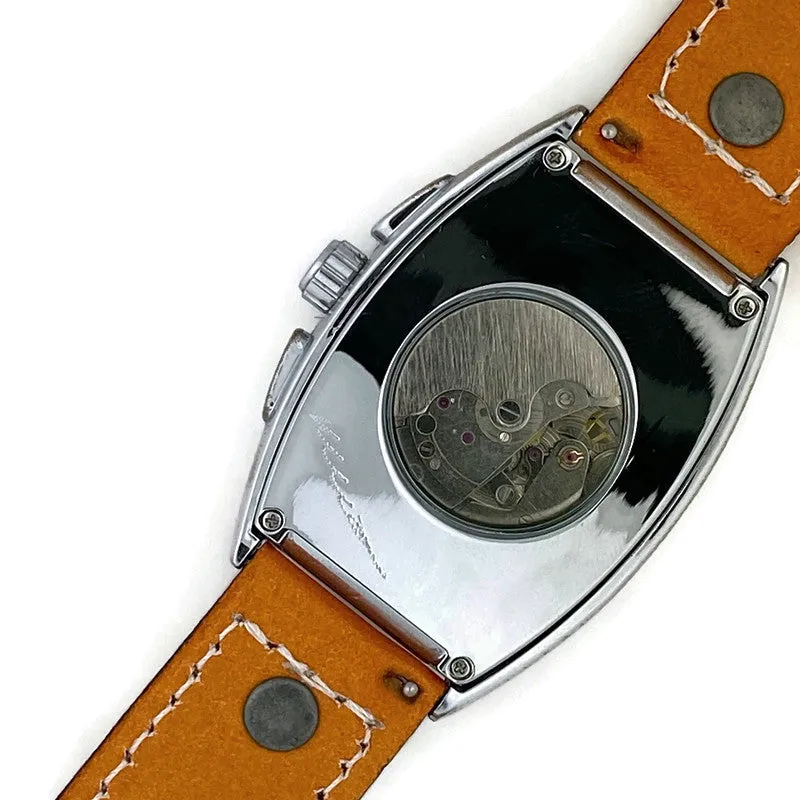 Moon Automatic Mechanical Watch,Multicolor Dial with Leather Band