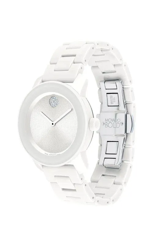 Movado Bold Ceramic Quartz Women's Watch 3600802