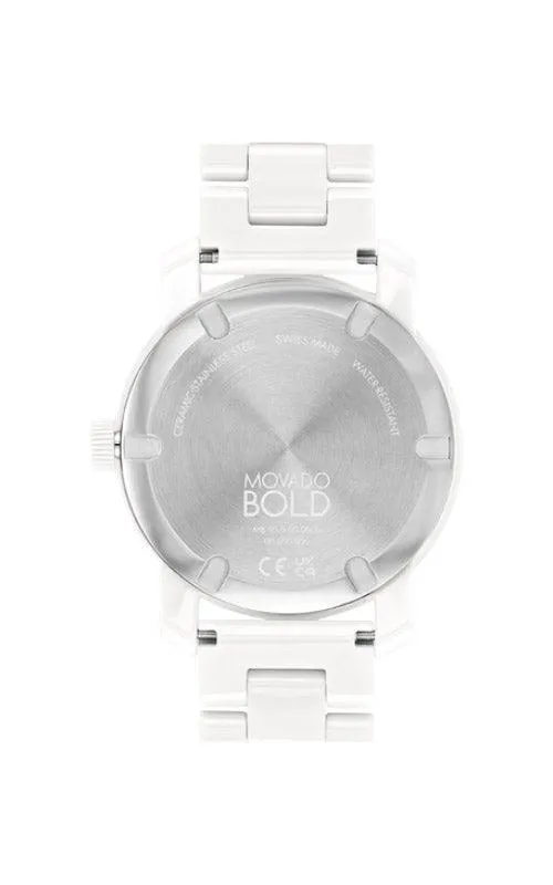 Movado Bold Ceramic Quartz Women's Watch 3600802