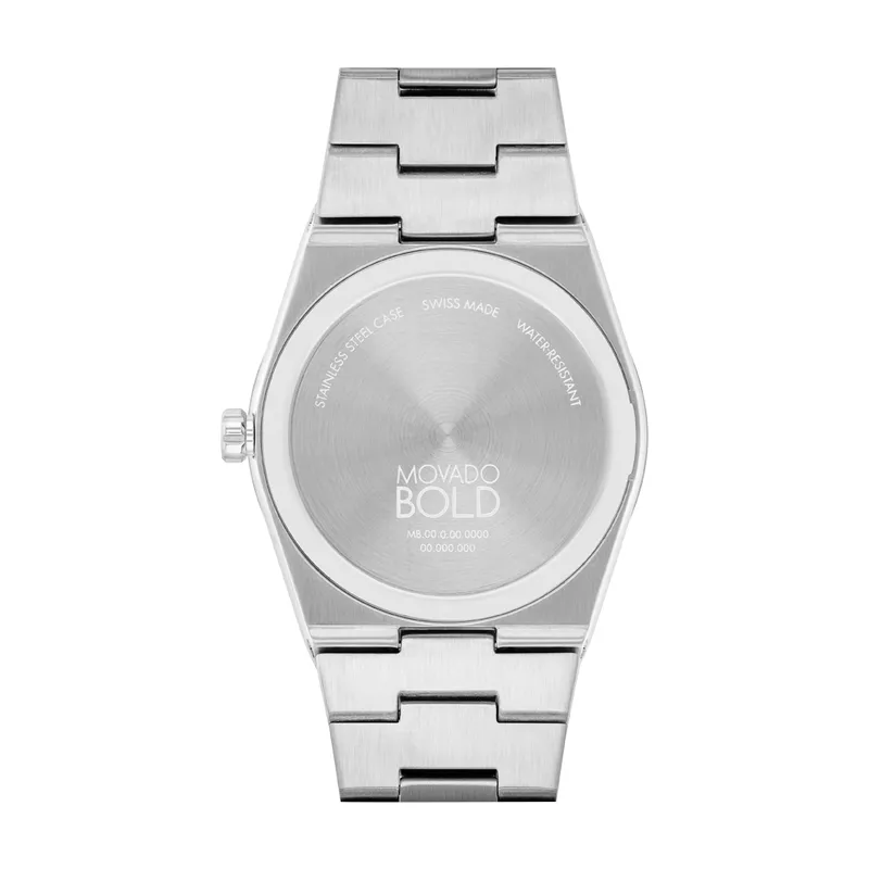 Movado Bold Quest Mens Stainless Steel Green Dial Watch