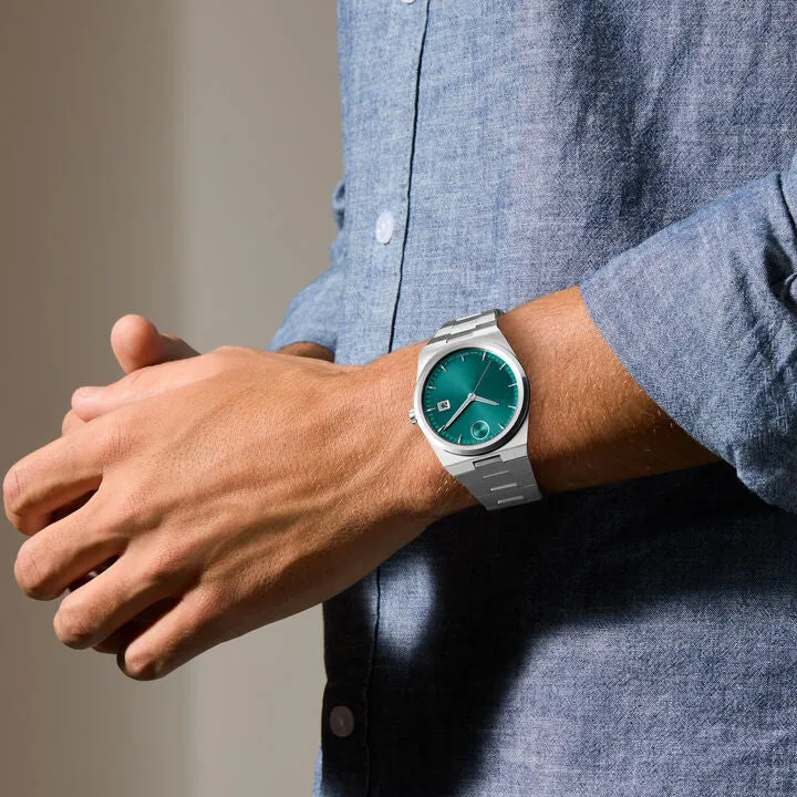 Movado Bold Quest Mens Stainless Steel Green Dial Watch