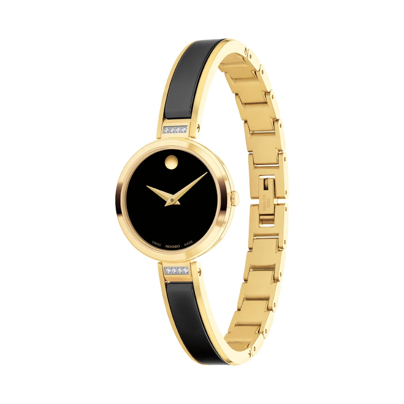 Movado Moda Ladies Two Tone Diamond Watch