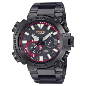MR-G Frogman Full Metal Titanium Tough Solar Black & Red Watch MRGBF1000B-1A