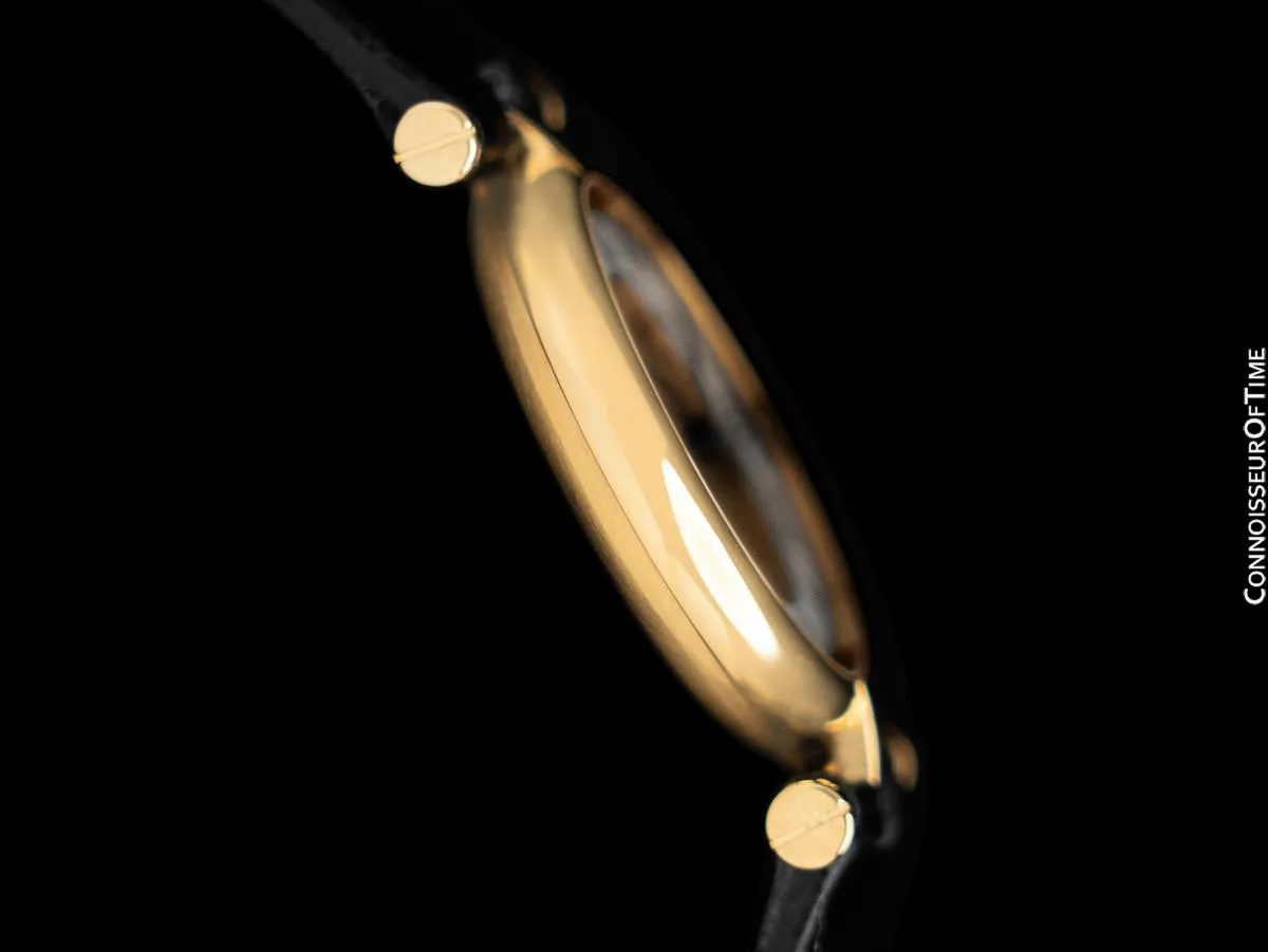Must De Cartier Vendome Ladies Vermeil Watch with Trinity Dial - 18K Gold Over Sterling Silver