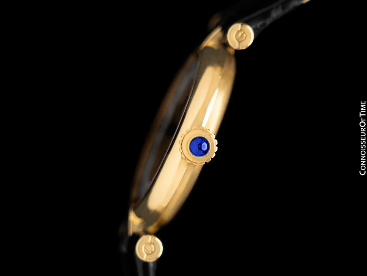 Must De Cartier Vendome Ladies Vermeil Watch with Trinity Dial - 18K Gold Over Sterling Silver