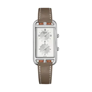 NANTUCKET - OPALINE DUAL TIME DIAMOND SET LARGE WATCH