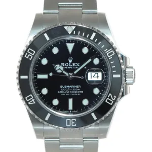 NEW 2022 Rolex Submariner 41mm Black Ceramic 126610LN Watch Box