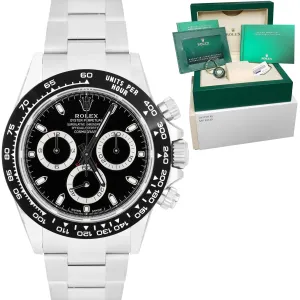 NEW APRIL 2022 Rolex Daytona Cosmograph Black Steel Chronograph Watch 116500 LN