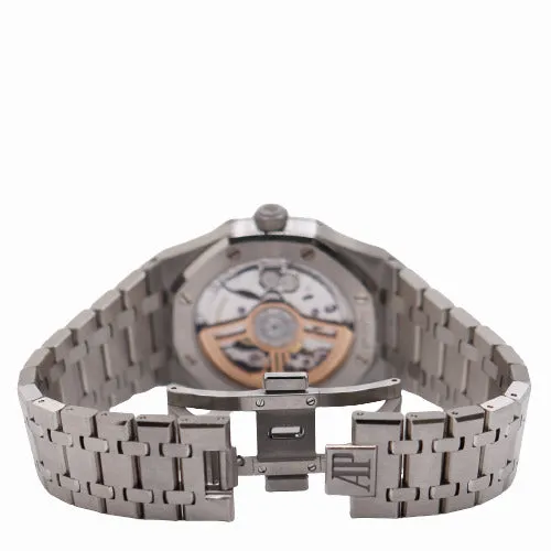 NEW! Audemars Piguet Men's Royal Oak Stainless Steel 41mm Blue "Grande Tapisserie" Stick Dial Watch Ref #15500ST.OO.1220ST.01