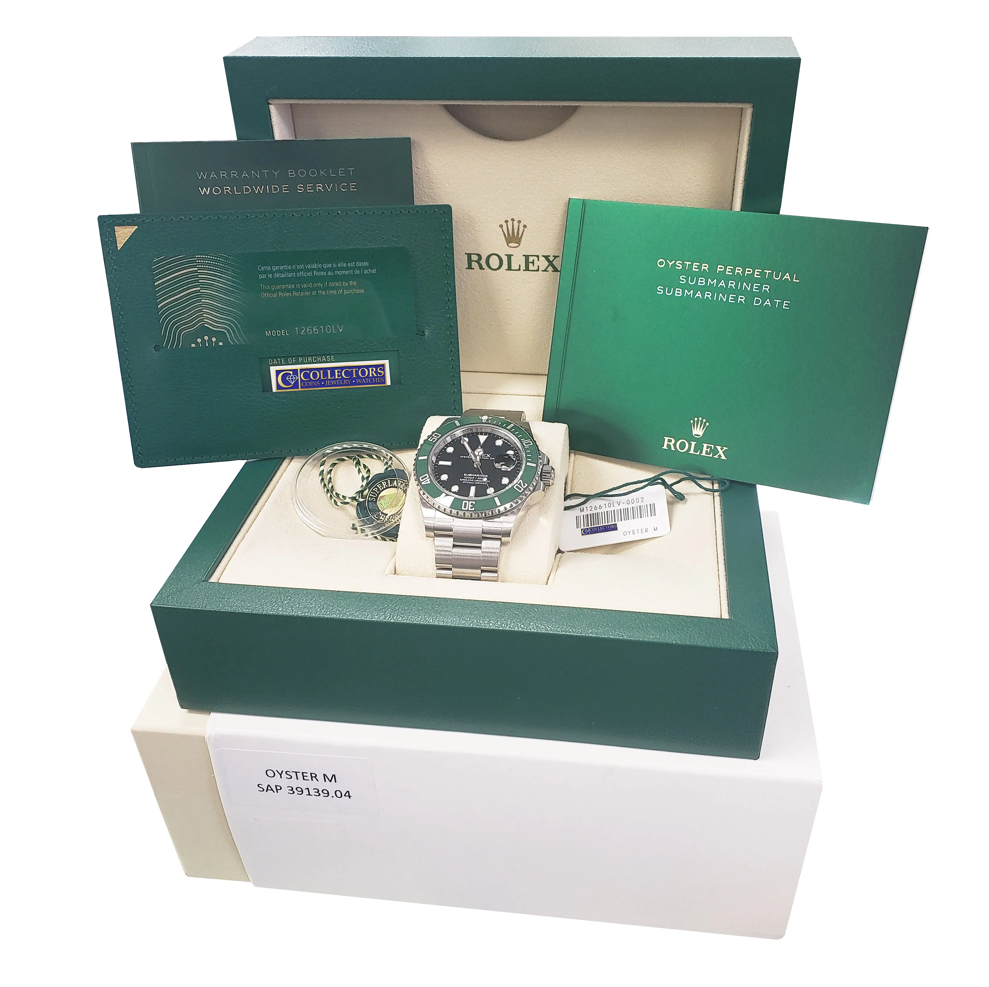 NEW DECEMBER 2020 Rolex Submariner 41mm Date GREEN KERMIT Ceramic Watch 126610 V