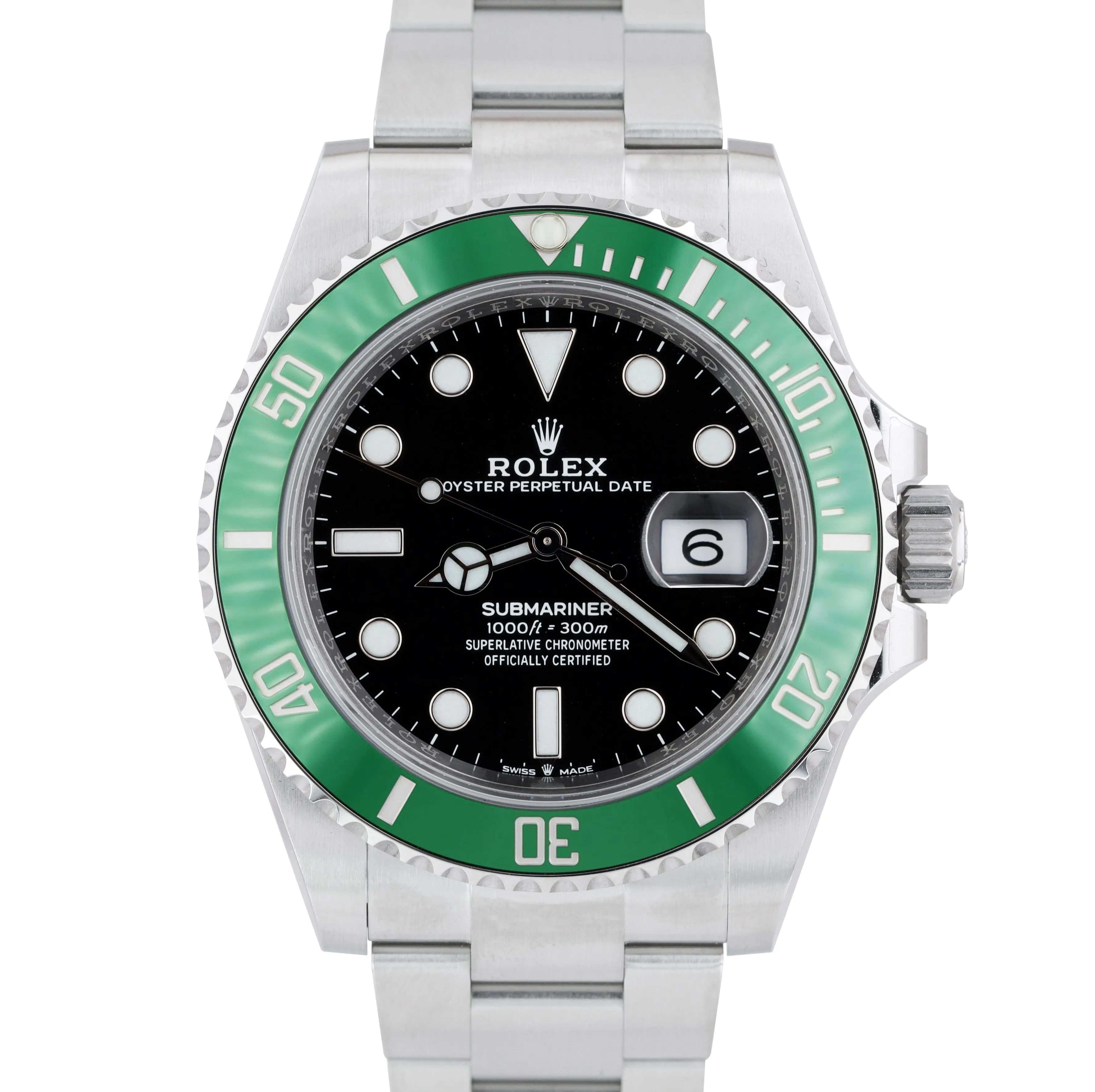 NEW DECEMBER 2020 Rolex Submariner 41mm Date GREEN KERMIT Ceramic Watch 126610 V