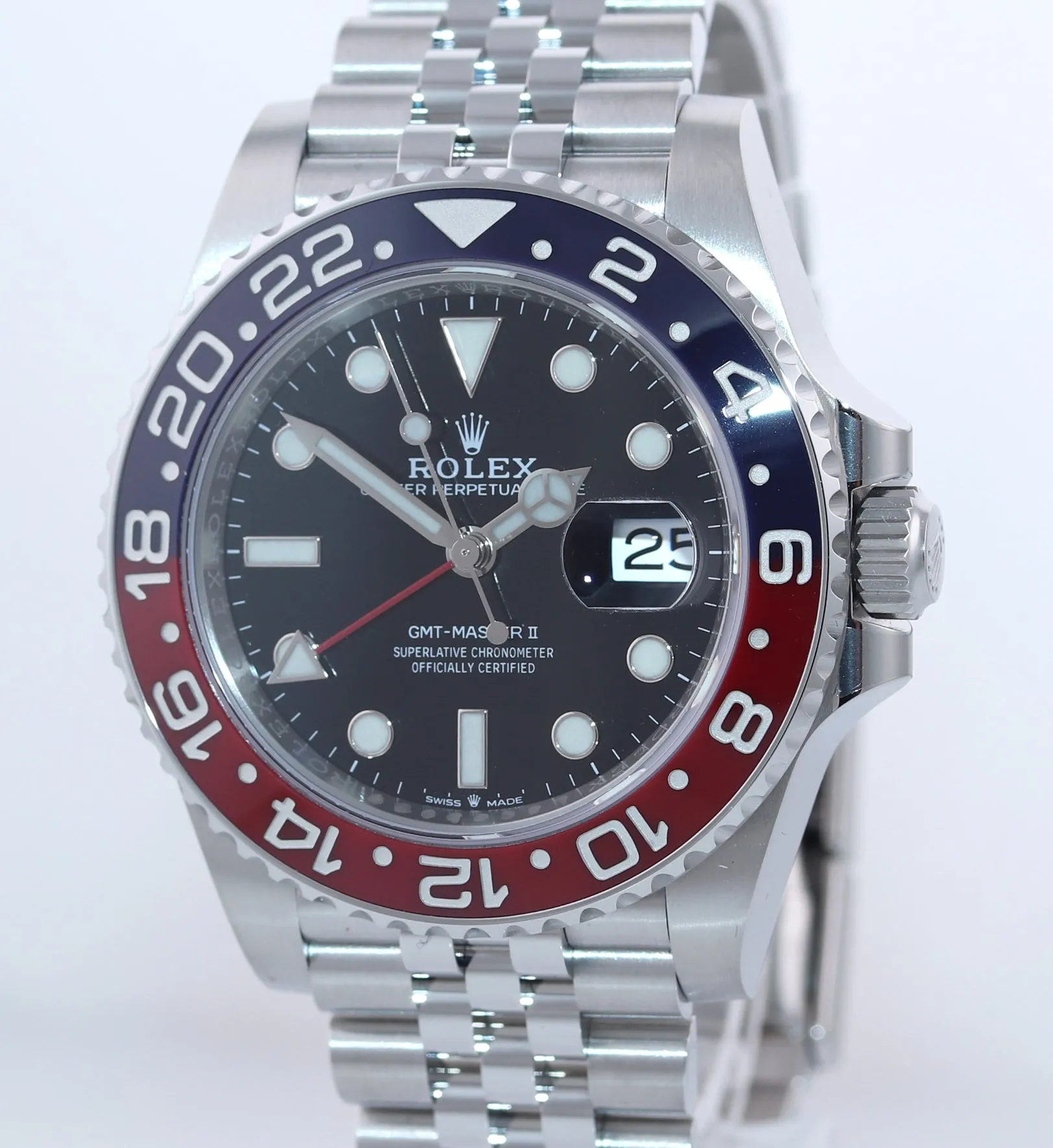 NEW GREEN CARD 2020 Rolex GMT Master PEPSI Red Blue Ceramic 126710 BLRO Watch