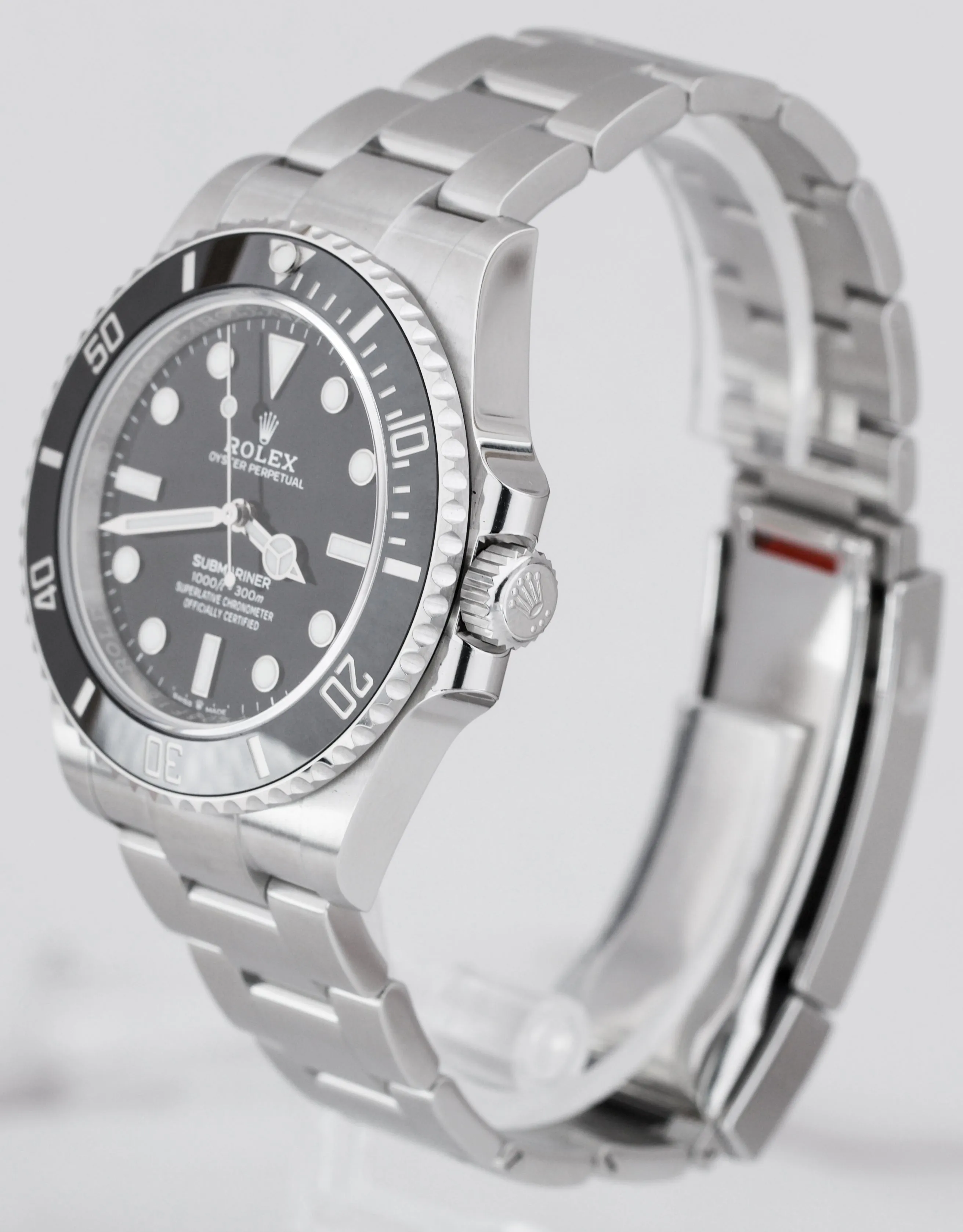 NEW JANUARY 2021 Rolex Submariner 41mm No-Date Black Ceramic Watch 124060 LN
